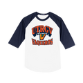 UTRGV™ Vaqueros Depth Raglan Tee - White/Navy | Official Licensed Apparel