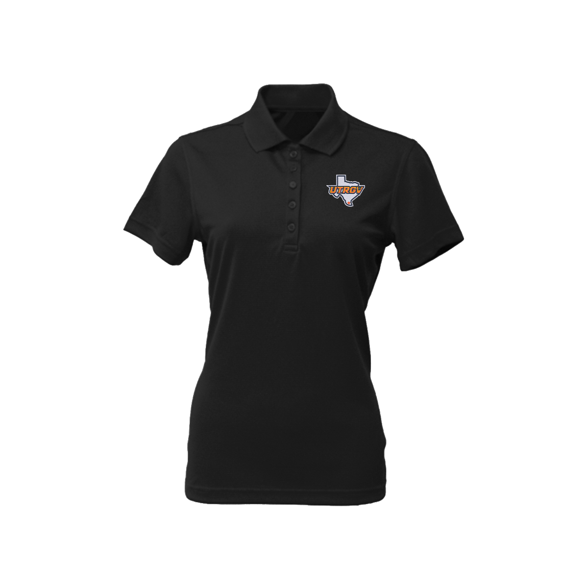 UTRGV™ - Texas Logo - Women's Black Polo