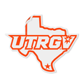 UTRGV™ Texas Orange Logo Decal - White | Official Licensed Accessory