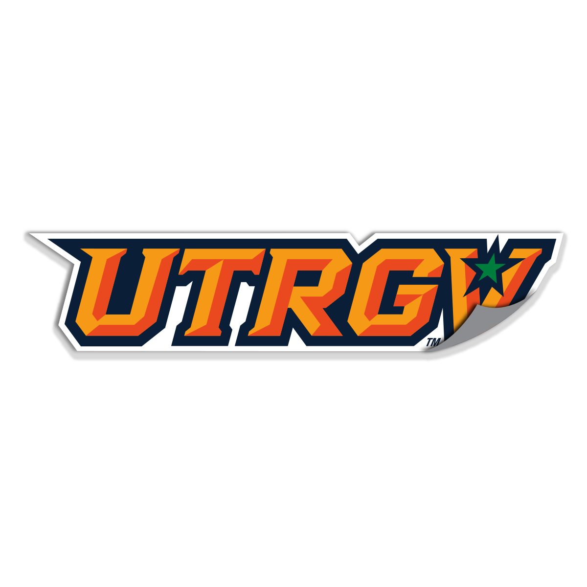 UTRGV™ Full Color Logo Decal - White | Official Licensed Accessory