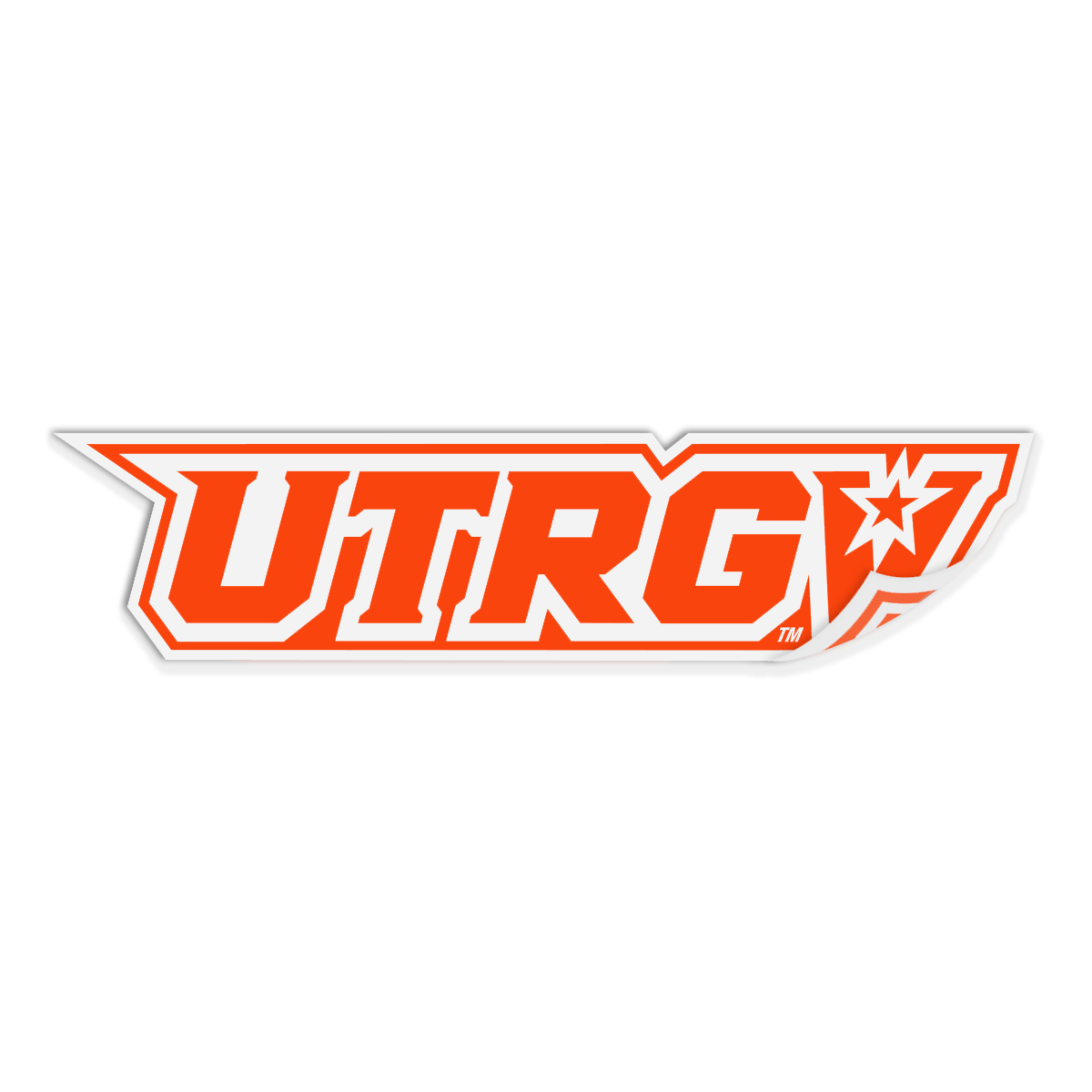 UTRGV™ Orange Logo Decal - White | Official Licensed Accessory