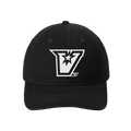 UTRGV™ Embroidered V Logo Dad Cap - Black/White | Official Licensed Headwear
