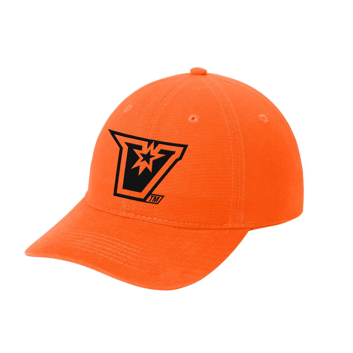 UTRGV™ Embroidered V Logo Dad Cap - Orange/Black | Official Licensed Headwear