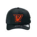 UTRGV™ Embroidered V-Logo – New Era® 9SEVENTY® Perforated Snapback Cap (Navy/Orange)