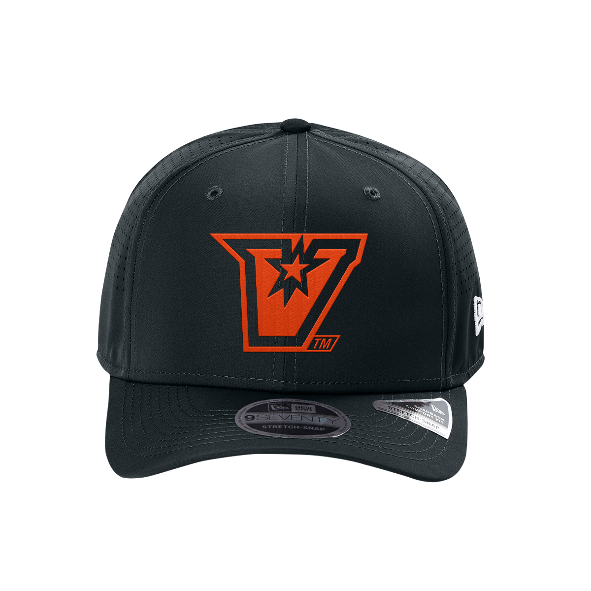 UTRGV™ Embroidered V Logo Dad Cap - Navy/Orange | Official Licensed Headwear