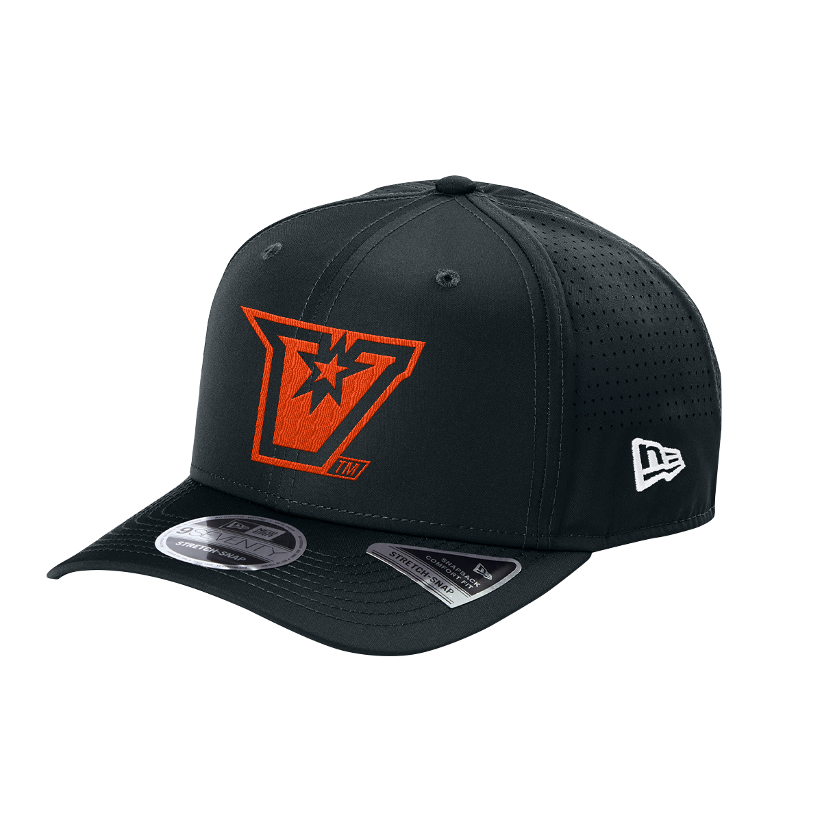 UTRGV™ Embroidered V Logo Dad Cap - Navy/Orange | Official Licensed Headwear