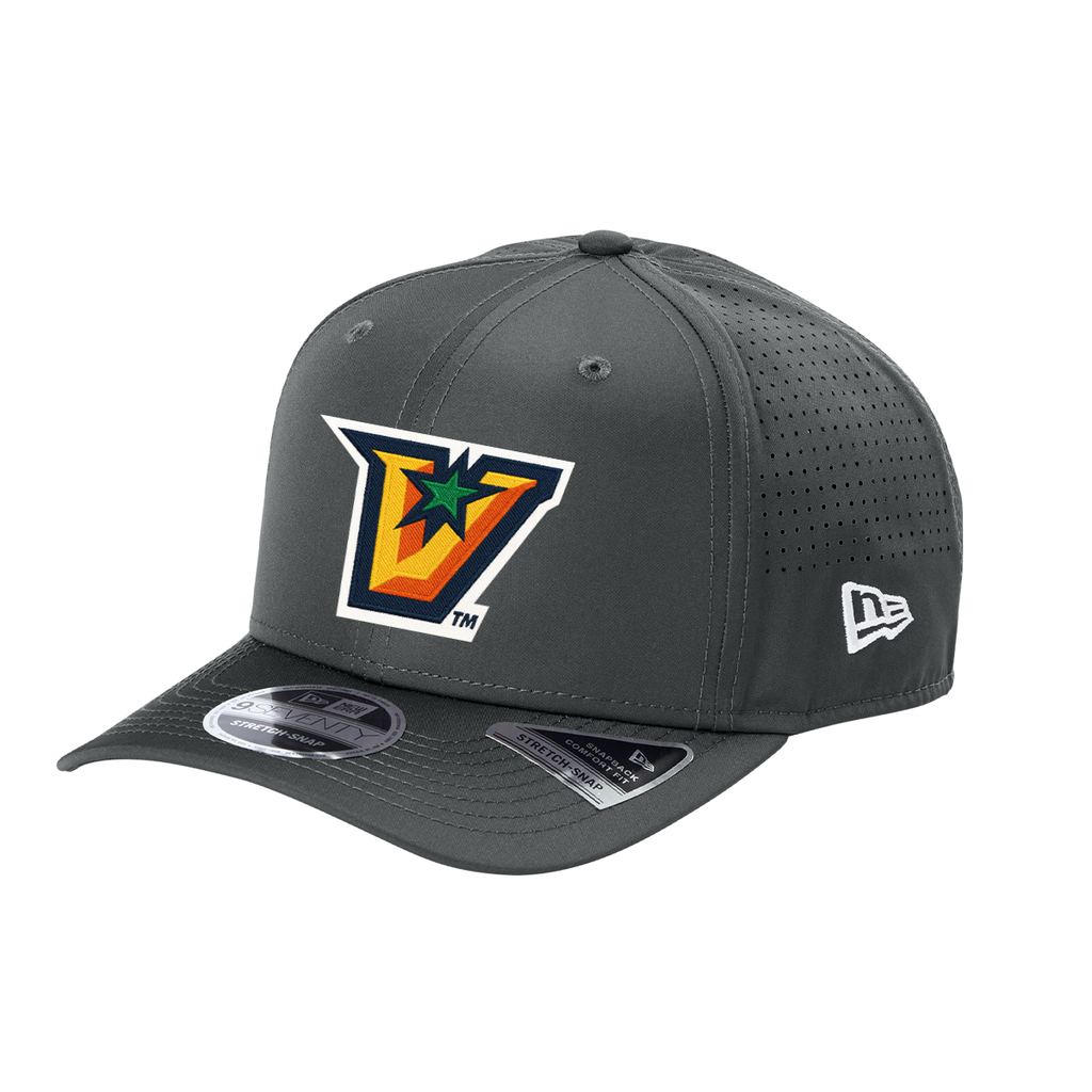 UTRGV™ Full Color V Logo Stretch Fit Cap - Graphite | Official Licensed New Era® Headwear