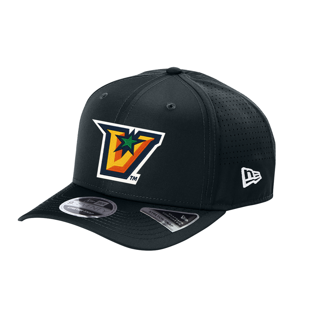 UTRGV™ Full Color V Logo Stretch Fit Cap - Navy | Official Licensed New Era® Headwear