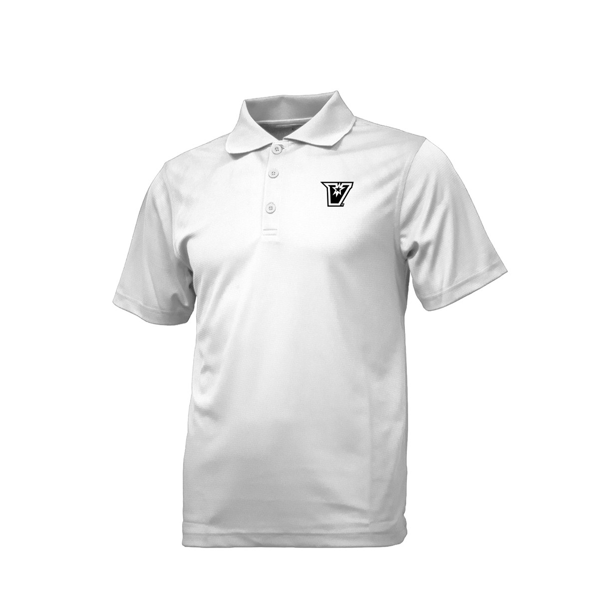 UTRGV™ - Black V Logo - Men's White Polo