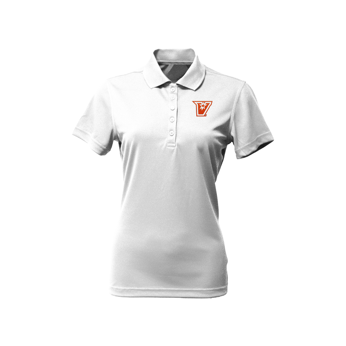 UTRGV™ - Orange V Logo - Women's White Polo