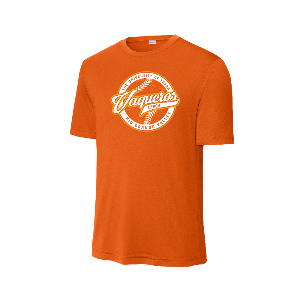 UTRGV™ Vaqueros Baseball Performance Tee - Orange | Official Licensed Sport-Tek® Shirt