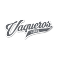 UTRGV™ Vaqueros Script Grey Logo Decal - White | Official Licensed Accessory
