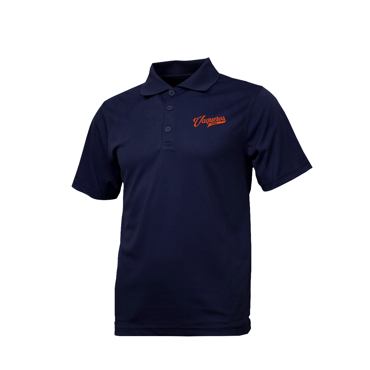 UTRGV™ - Orange Vaqueros Logo - Men’s Navy Polo | Official Apparel