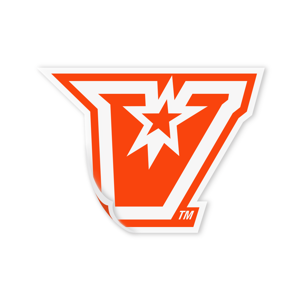 UTRGV™ Orange V Logo Decal - Clear | Official Licensed Accessory