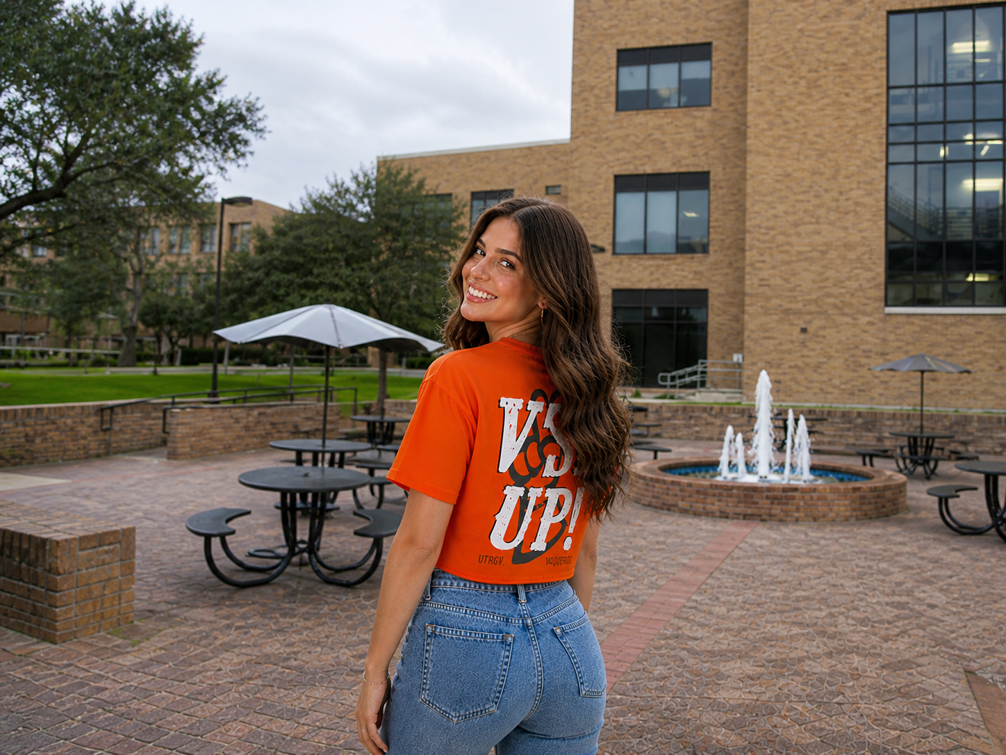 UTRGV™ V’s Up Western Performance T-Shirt - Orange | Official Licensed Apparel