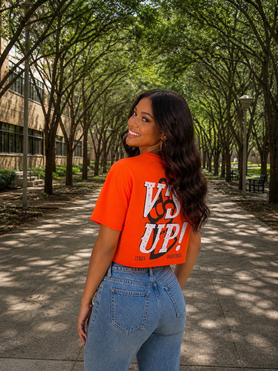 UTRGV™ V’s Up Western Performance T-Shirt - Orange | Official Licensed Apparel
