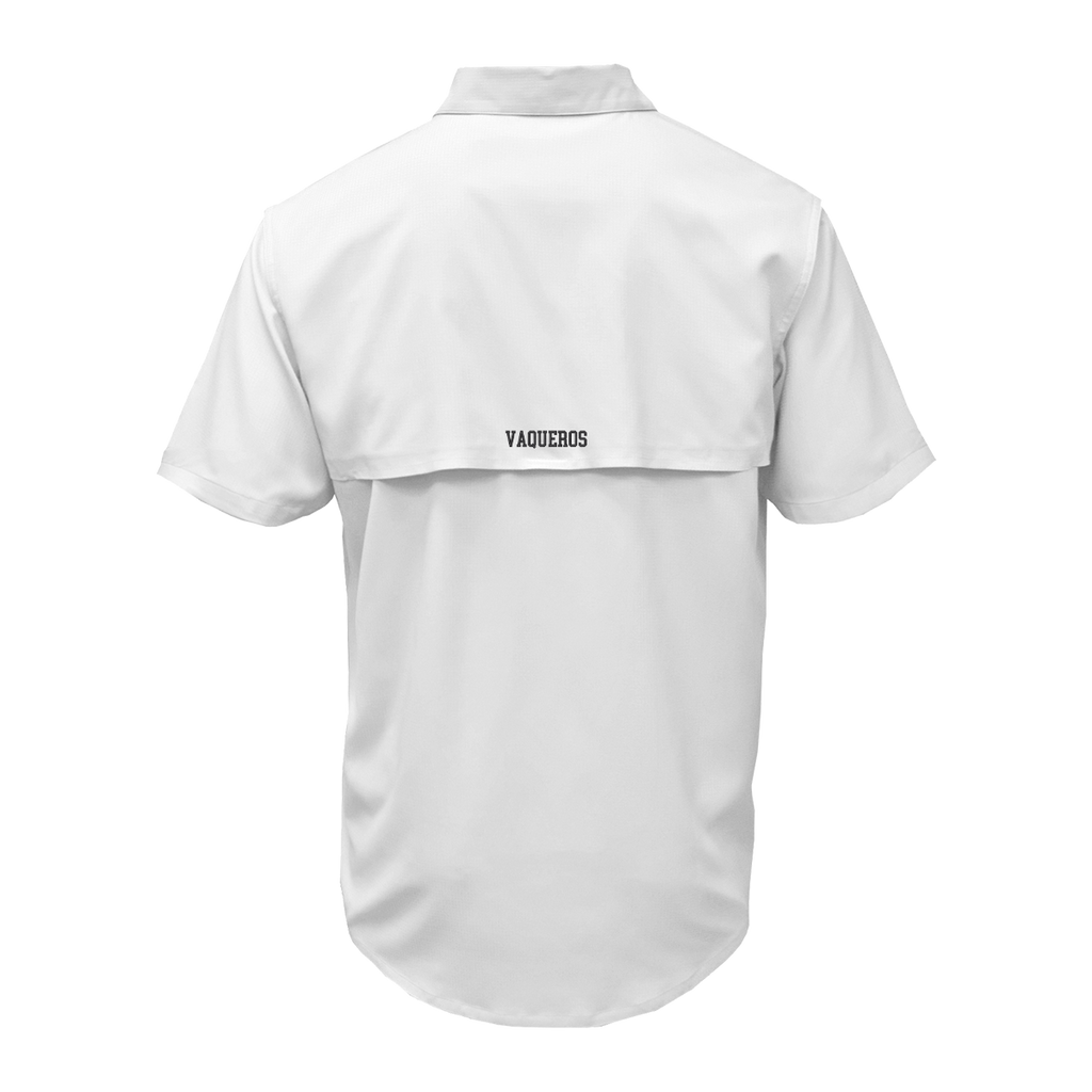 UTRGV™ - Black Texas Logo - Men's White Fishing Shirt | Official Apparel