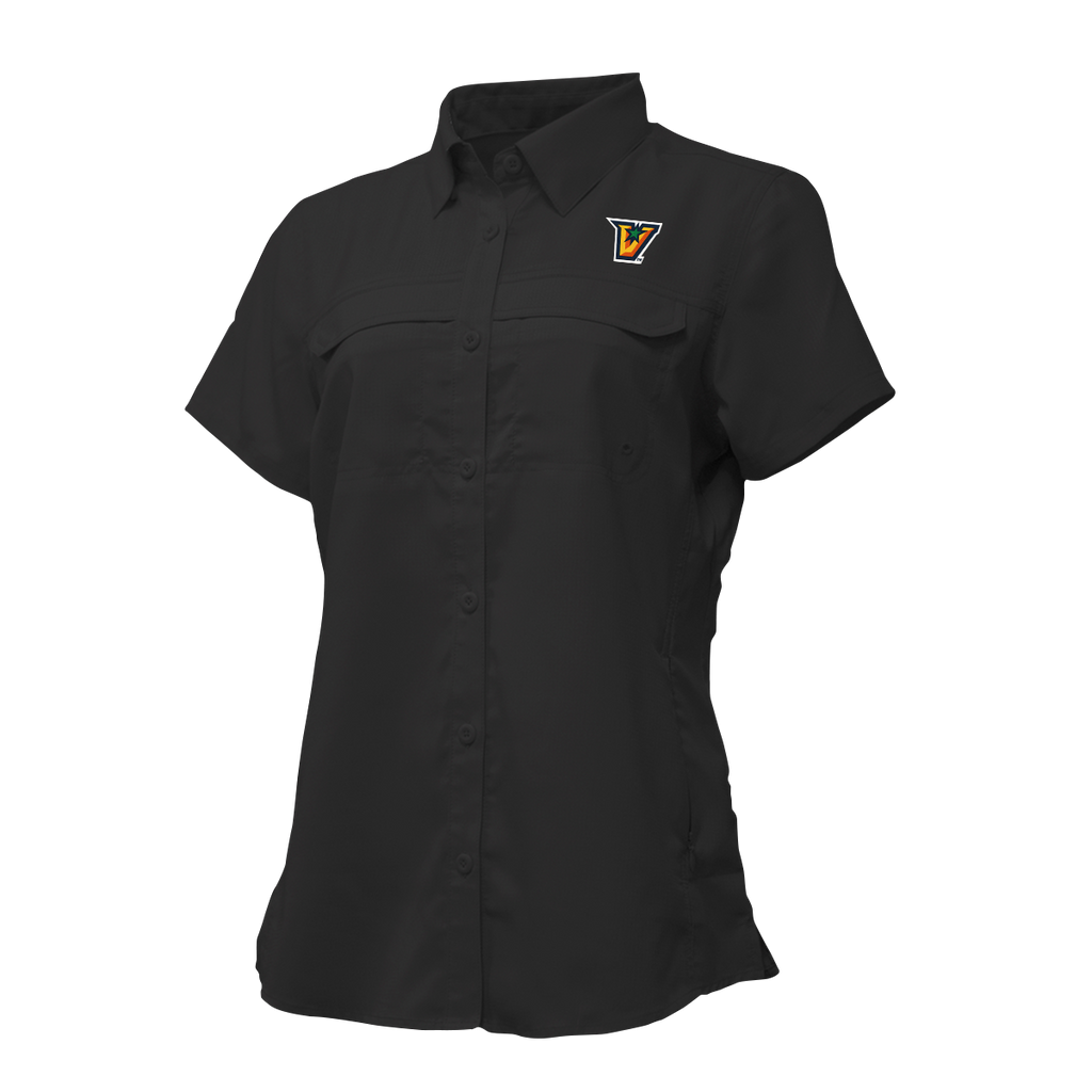 UTRGV™ - V Logo - Women's Black Fishing Shirt | Official Apparel