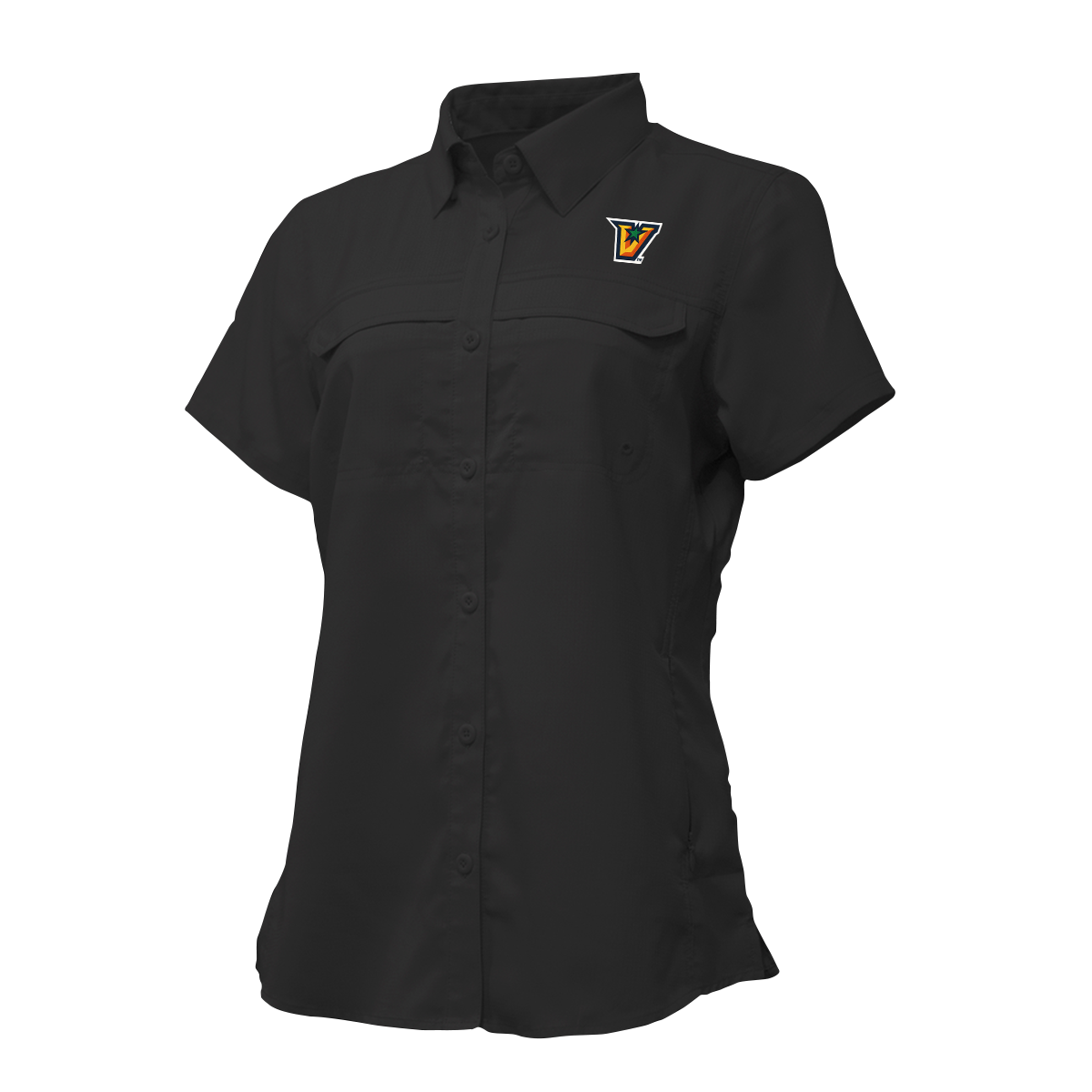 UTRGV™ - V Logo - Women's Black Fishing Shirt | Official Apparel