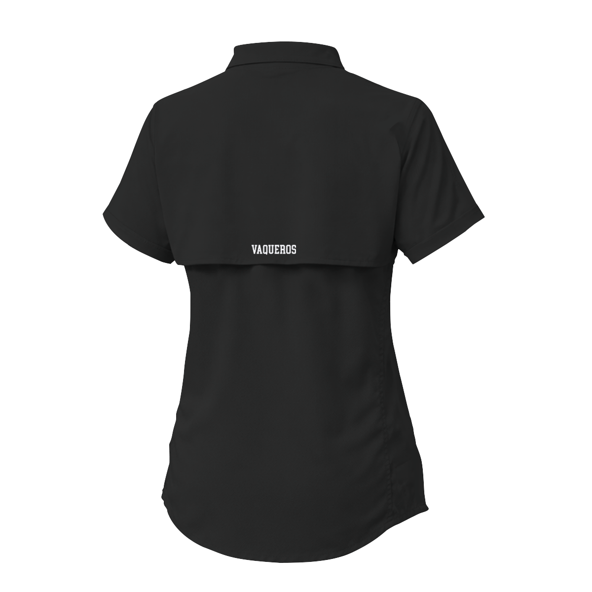 UTRGV™ - White V Logo - Women's Black Fishing Shirt | Official Apparel