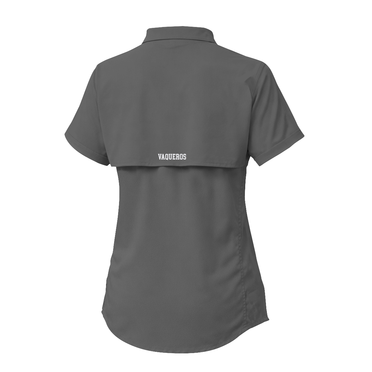 UTRGV™ - White V Logo - Women's Grey Fishing Shirt | Official Apparel