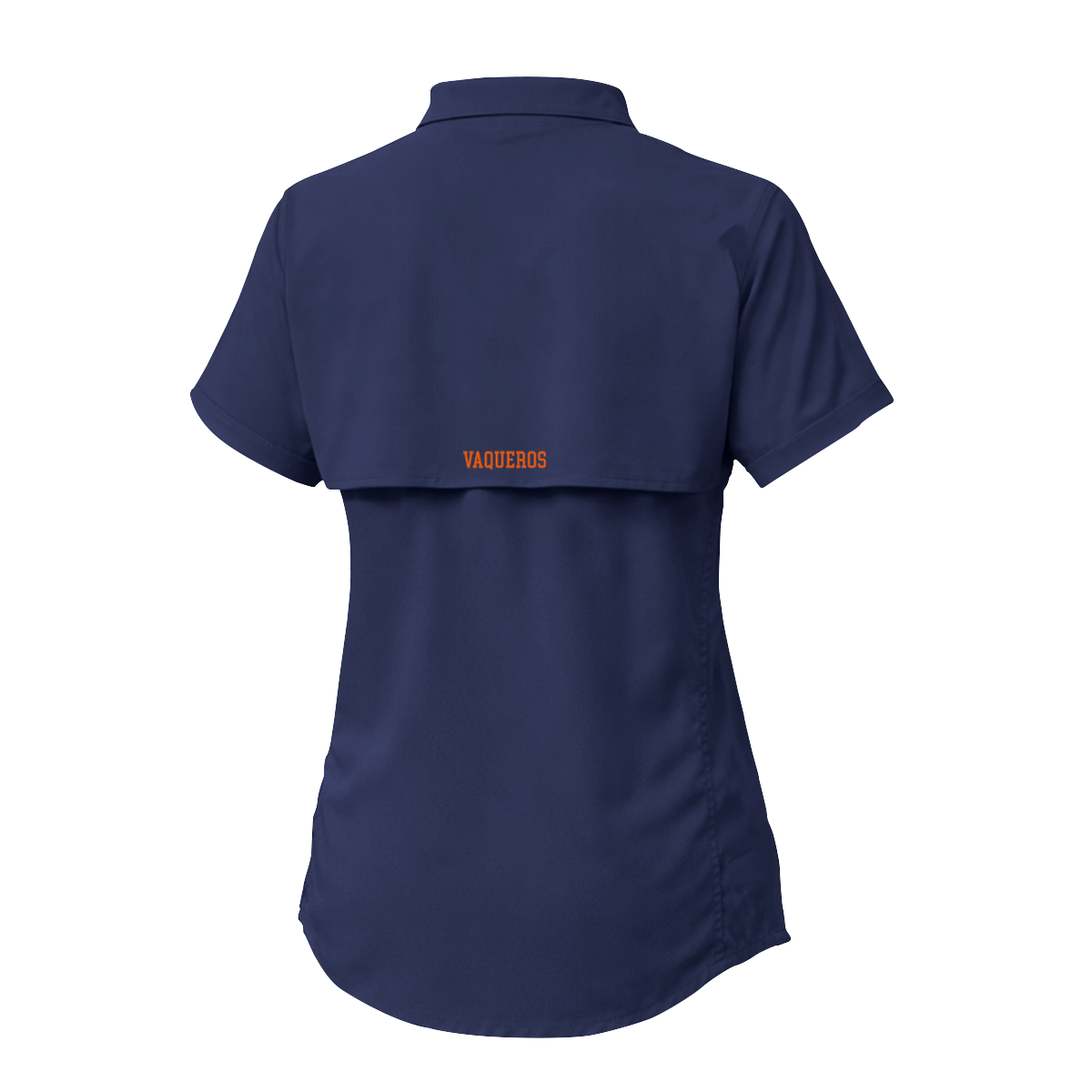 UTRGV™ - Orange V Logo - Women's Navy Fishing Shirt | Official Apparel