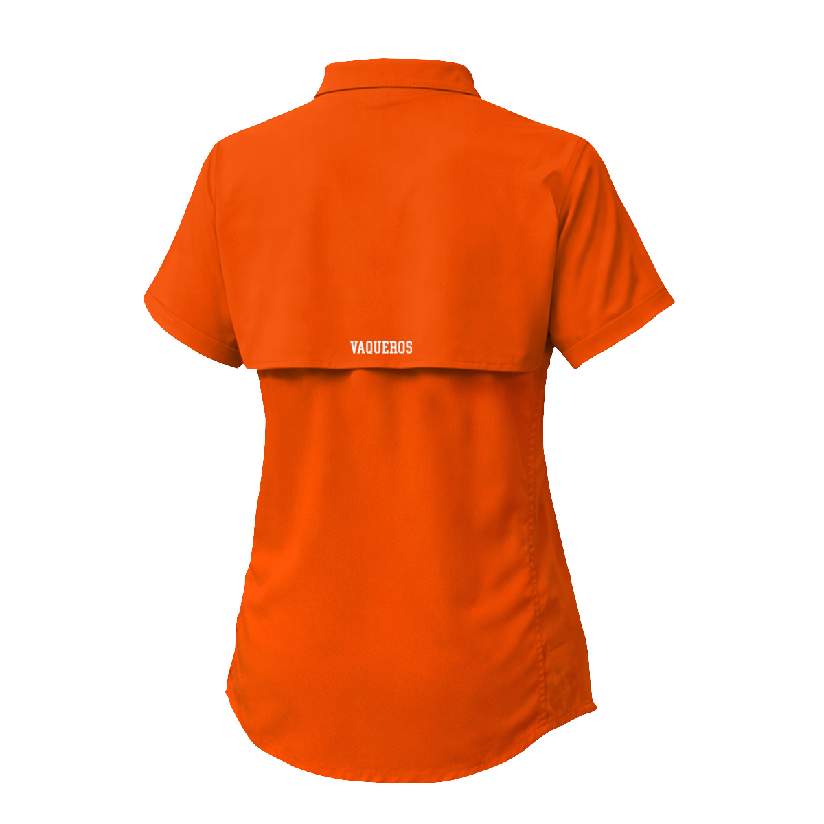 UTRGV™ - White V Logo - Women's Orange Fishing Shirt | Official Apparel