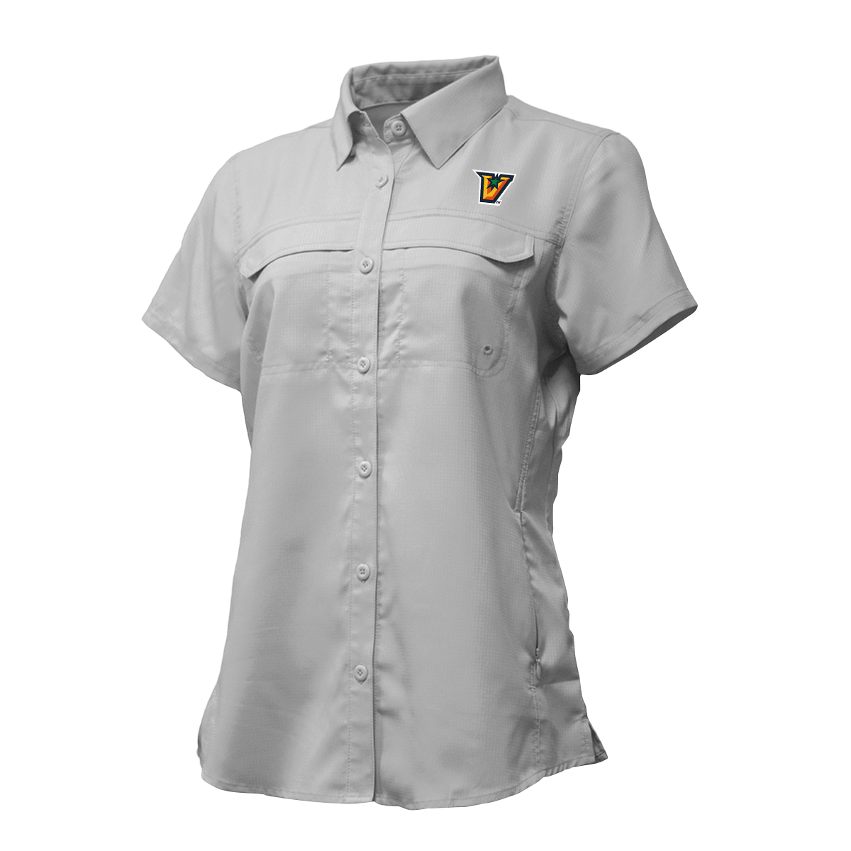 UTRGV™ - V Logo - Women's Silver Fishing Shirt | Official Apparel